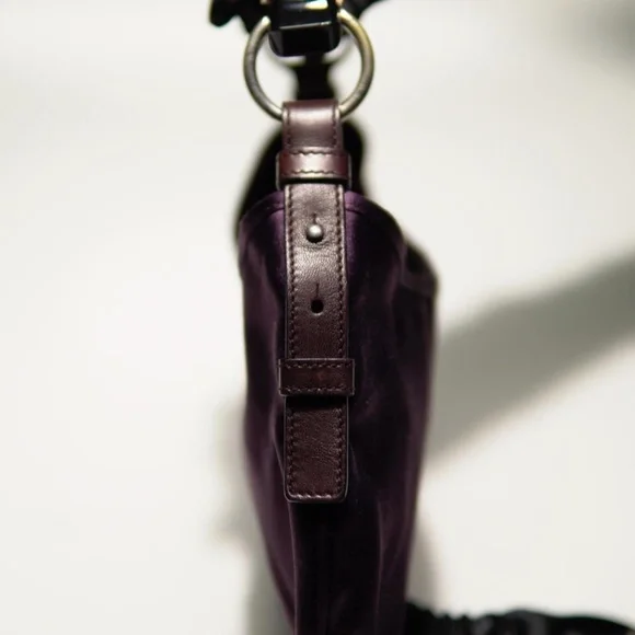 Tom Ford Yves Saint Laurent Purple Satin Mombosa Bag - Picture 5 of 12